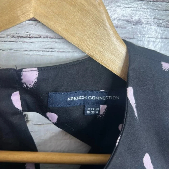 French connection size 6 dress blue pink cut out - Picture 5 of 8